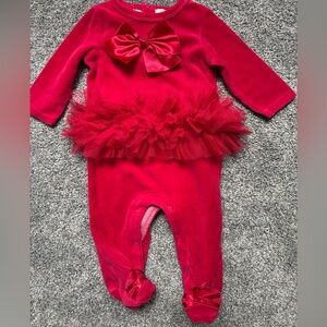 3/$15 First Impressions Red Baby Outfit with Bow
